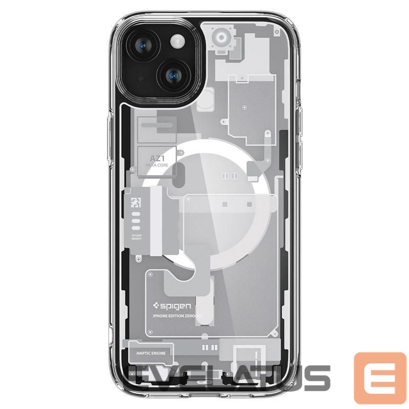 Nugarėlės dėklai Spigen Transparent || White