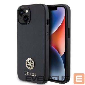 Nugarėlės dėklai Guess  Guess GUHCP15MPS4DGPK iPhone 15 Plus 6.7" black/black hardcase Strass Metal Logo