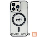 Nugarėlės dėklai Karl Lagerfeld  Karl Lagerfeld KLHMP15MHKHNOTK iPhone 15 Plus 6.7" transparent hardcase IML Karl`s Head MagSafe 