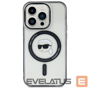 Nugarėlės dėklai Karl Lagerfeld  Karl Lagerfeld KLHMP15MHKHNOTK iPhone 15 Plus 6.7" transparent hardcase IML Karl`s Head MagSafe 