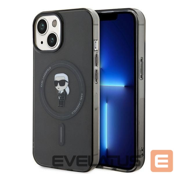 Nugarėlės dėklai Karl Lagerfeld Karl Lagerfeld IML Ikonik MagSafe case for iPhone 15 - black