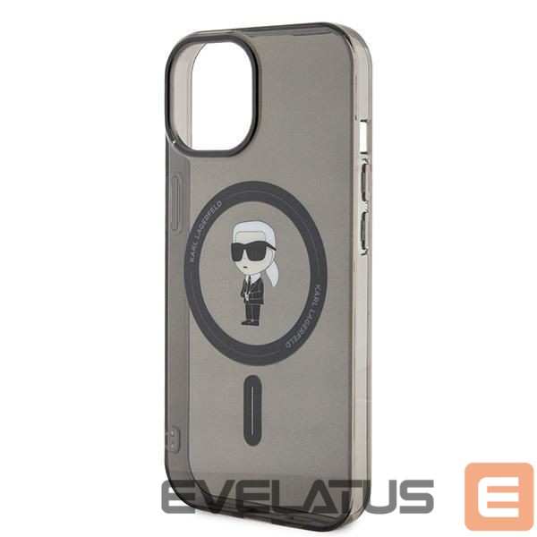 Nugarėlės dėklai Karl Lagerfeld Karl Lagerfeld IML Ikonik MagSafe case for iPhone 15 - black