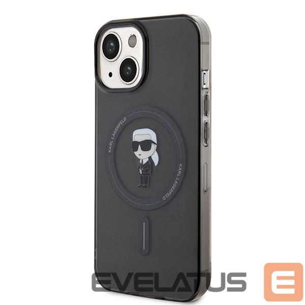 Nugarėlės dėklai Karl Lagerfeld Karl Lagerfeld IML Ikonik MagSafe case for iPhone 15 - black