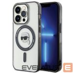 Nugarėlės dėklai Karl Lagerfeld  Karl Lagerfeld KLHMP15XHKHNOTK iPhone 15 Pro Max 6.7" transparent hardcase IML Karl`s Head MagSafe 
