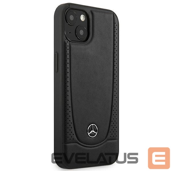 Nugarėlės dėklai Mercedes-Benz Mercedes MEHCP15MARMBK iPhone 15 Plus 6.7" black/black hardcase Leather Urban