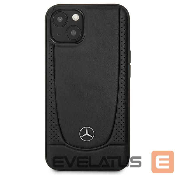 Nugarėlės dėklai Mercedes-Benz Mercedes MEHCP15MARMBK iPhone 15 Plus 6.7" black/black hardcase Leather Urban