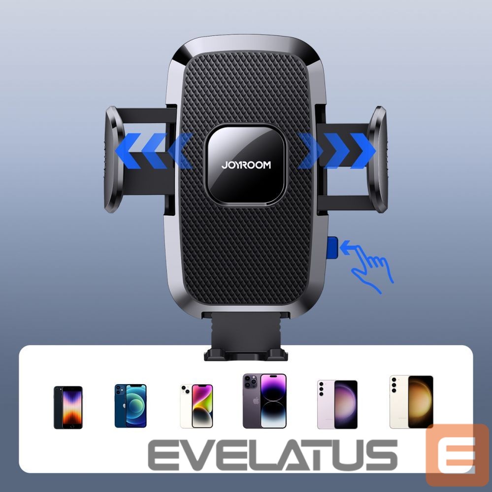 Automatinis laikiklis Joyroom Joyroom JR-ZS259 mechanical car holder universal for phone on cockpit / window - black