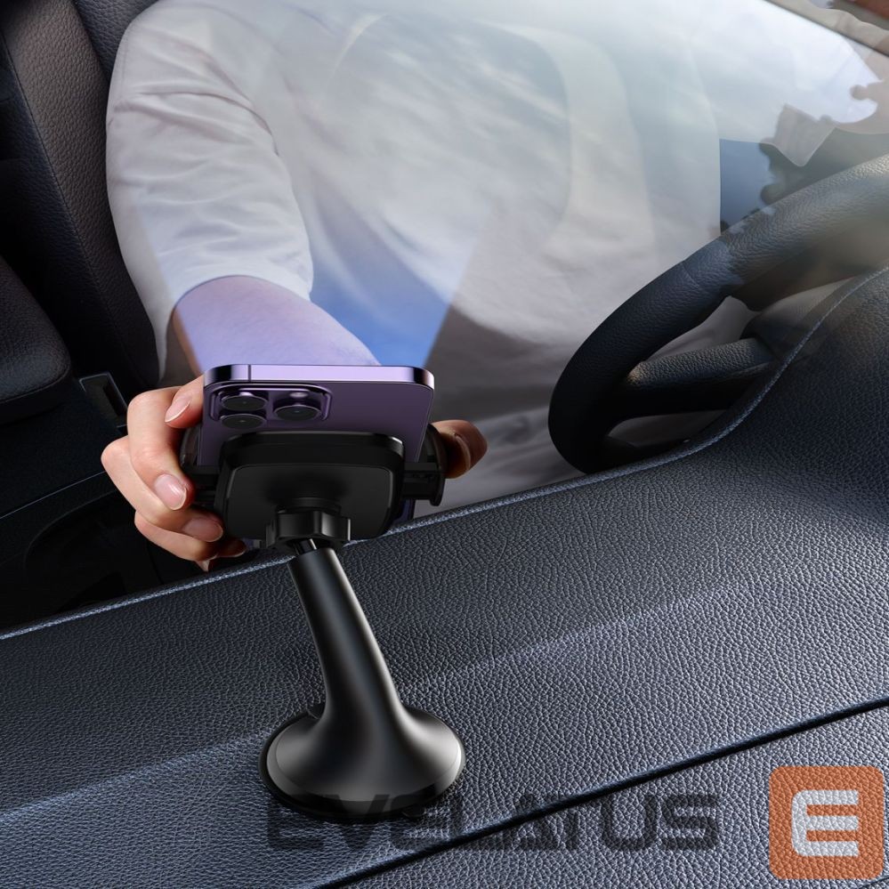 Automatinis laikiklis Joyroom Joyroom JR-ZS259 mechanical car holder universal for phone on cockpit / window - black