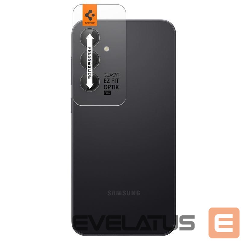 Nugarėlės dėklai Spigen Spigen Glas.tR EZ Fit Optik Camera Protector for Samsung Galaxy S23 FE - Black 2 pcs.