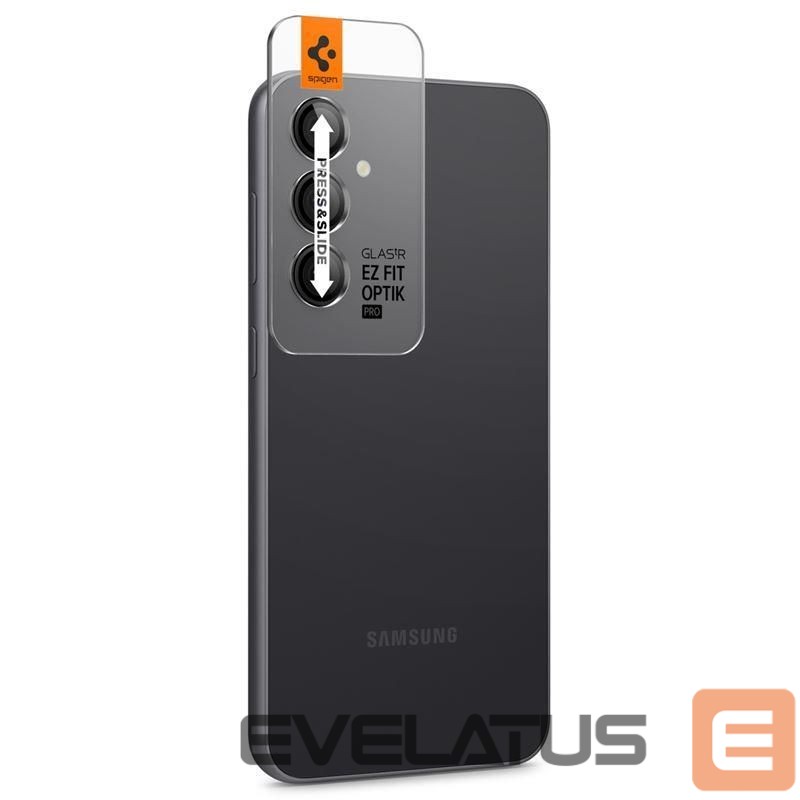 Nugarėlės dėklai Spigen Spigen Glas.tR EZ Fit Optik Camera Protector for Samsung Galaxy S23 FE - Black 2 pcs.
