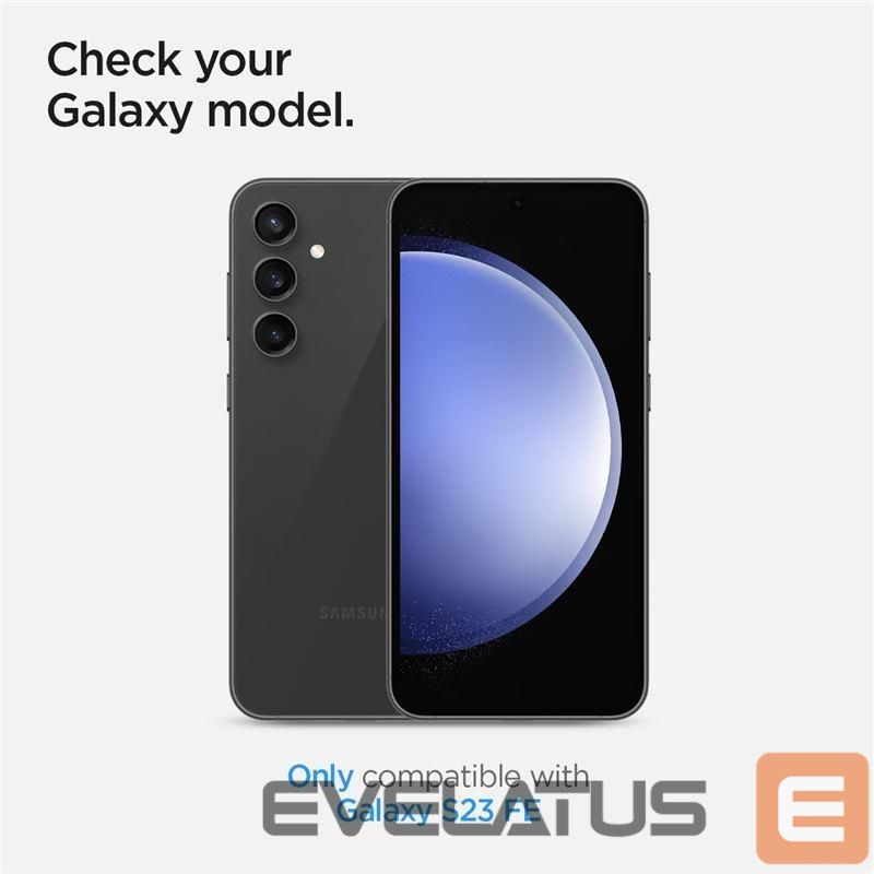 Nugarėlės dėklai Spigen Spigen Glas.tR EZ Fit Optik Camera Protector for Samsung Galaxy S23 FE - Black 2 pcs.