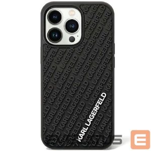 Nugarėlės dėklai Karl Lagerfeld  Karl Lagerfeld KLHCN613DMKRLK iPhone 11 / Xr 6.1" black/black hardcase 3D Rubber Multi Logo 