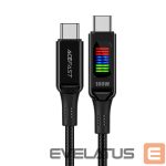 Kabelis Acefast  Acefast C7-03 USB-C USB-C 100W 1.2m cable with display - black 