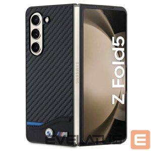 Nugarėlės dėklai BMW  BMW Leather Carbon case for Samsung Galaxy Z Fold 5 - black 