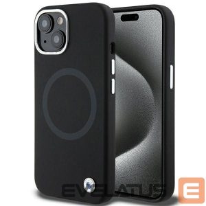 Nugarėlės dėklai BMW  BMW Signature Liquid Silicone MagSafe case for iPhone 15 - black 