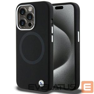 Nugarėlės dėklai BMW  BMW Signature Liquid Silicone MagSafe case for iPhone 15 Pro Max - black 