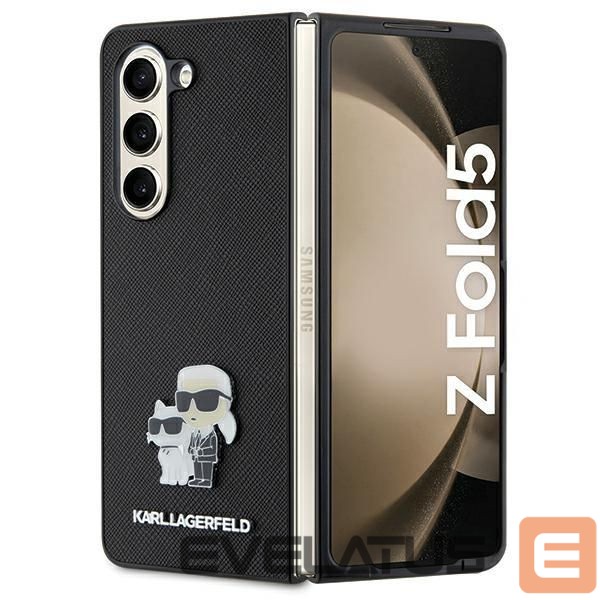 Nugarėlės dėklai Karl Lagerfeld Karl Lagerfeld Saffiano Karl&Choupette Pin case for Samsung Galaxy Z Fold 5 - black