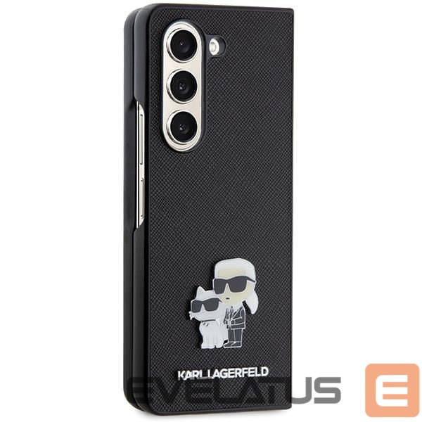 Nugarėlės dėklai Karl Lagerfeld Karl Lagerfeld Saffiano Karl&Choupette Pin case for Samsung Galaxy Z Fold 5 - black