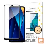 Apsauginiai stiklai Hurtel  Wozinsky Full Glue Tempered Glass with Black Frame for Xiaomi POCO C65/Redmi 13C 