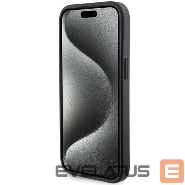 Nugarėlės dėklai Karl Lagerfeld Karl Lagerfeld Gripstand Saffiano Karl&Choupette Pins case for iPhone 15 - black