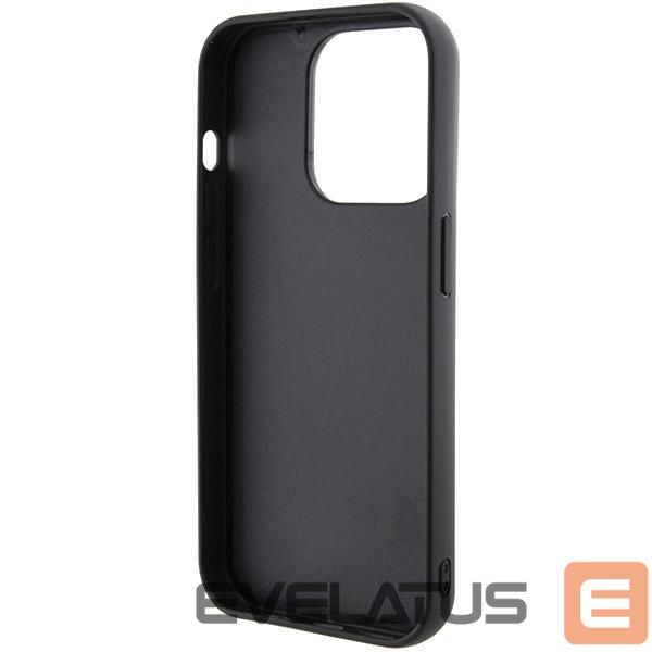 Nugarėlės dėklai Karl Lagerfeld Karl Lagerfeld Gripstand Saffiano Karl&Choupette Pins case for iPhone 15 Pro Max - black