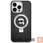 Nugarėlės dėklai Karl Lagerfeld  Karl Lagerfeld Ring Stand Karl Head MagSafe Case for iPhone 15 Plus / 14 Plus - Black 