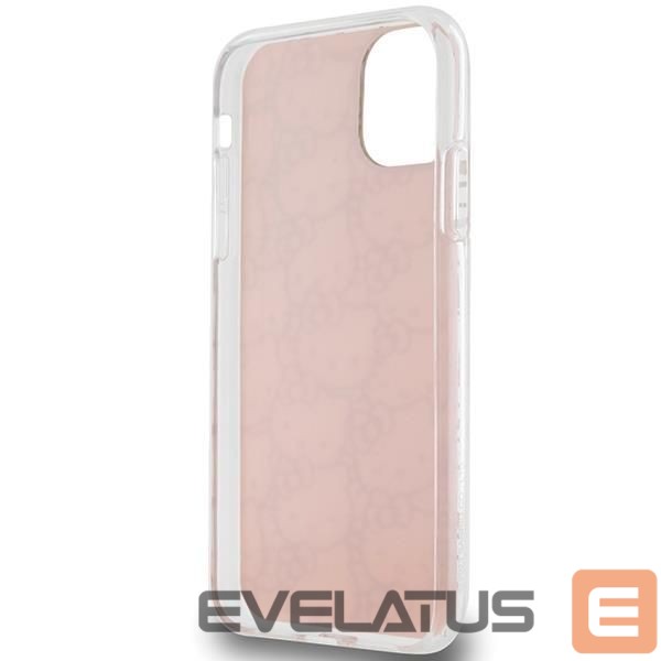 Nugarėlės dėklai Hello Kitty Hello Kitty IML Gradient Electrop Crowded Kitty Head Case for iPhone 11 / Xr - Pink