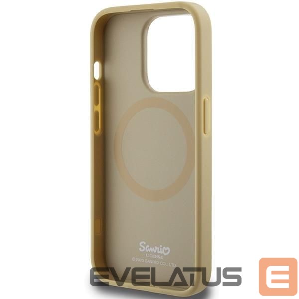 Nugarėlės dėklai Hello Kitty Hello Kitty Leather Kitty Head MagSafe case for iPhone 14 Pro Max - gold