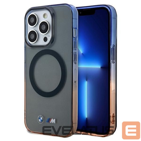 Nugarėlės dėklai BMW BMW Gradient Bumper MagSafe case for iPhone 15 Pro Max - gray
