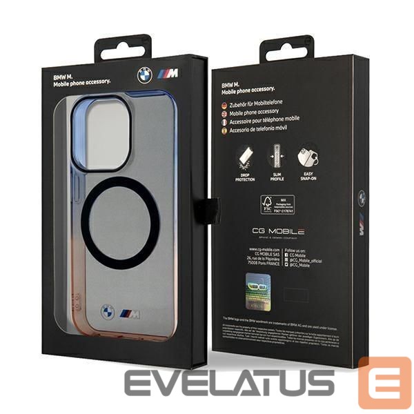 Nugarėlės dėklai BMW BMW Gradient Bumper MagSafe case for iPhone 15 Pro Max - gray