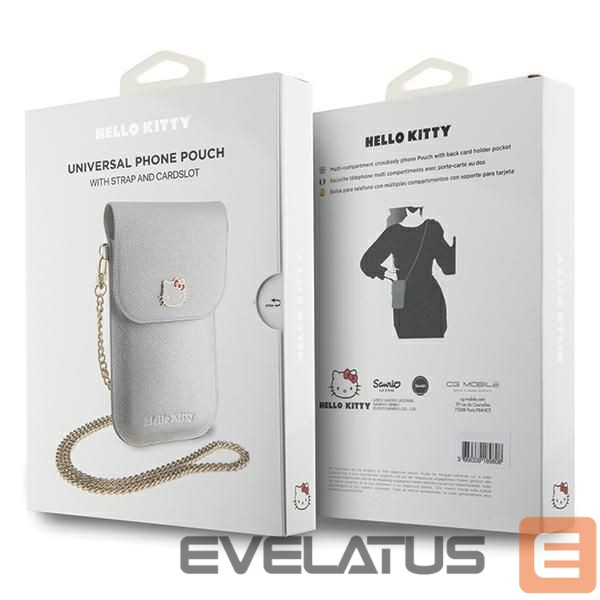 Nugarėlės dėklai Hello Kitty Silver