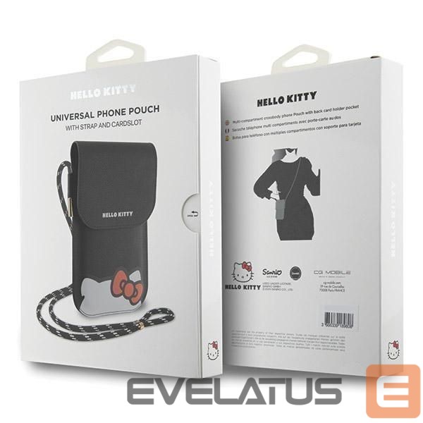 Nugarėlės dėklai Hello Kitty Black