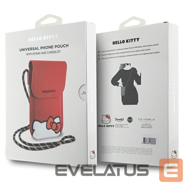 Nugarėlės dėklai Hello Kitty Red