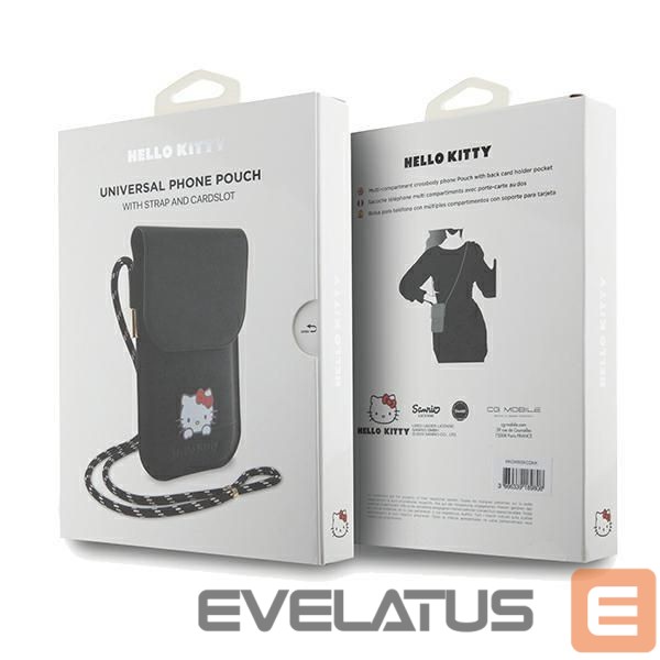 Nugarėlės dėklai Hello Kitty Black