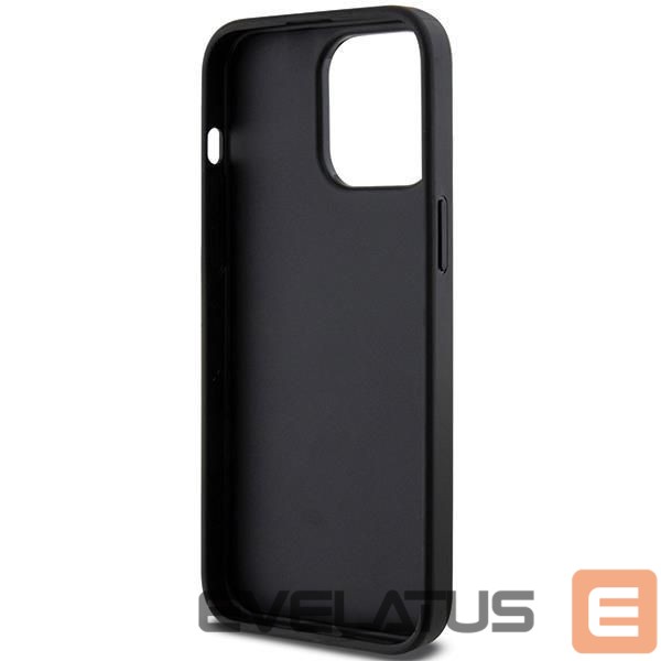 Nugarėlės dėklai Karl Lagerfeld Karl Lagerfeld Gripstand Saffiano Choupette Pins Case for iPhone 13 Pro / 13 - Black