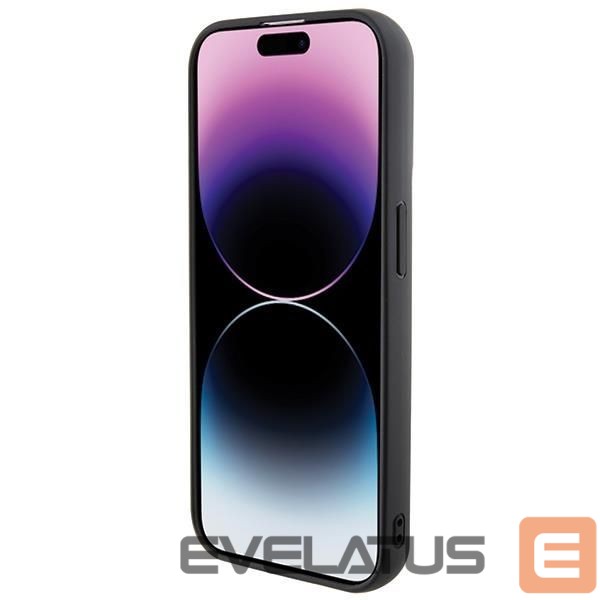 Nugarėlės dėklai Karl Lagerfeld Karl Lagerfeld Gripstand Saffiano Karl&Choupette Pins case for iPhone 13 Pro / 13 - black