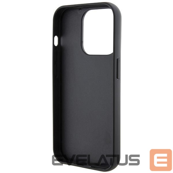 Nugarėlės dėklai Karl Lagerfeld Karl Lagerfeld Gripstand Saffiano Choupette Pins case for iPhone 14 Pro Max - black