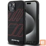 Nugarėlės dėklai Mercedes-Benz  AMG Silicone Large Rhombuses Pattern MagSafe Case for iPhone 15 Plus / 14 Plus - Black 