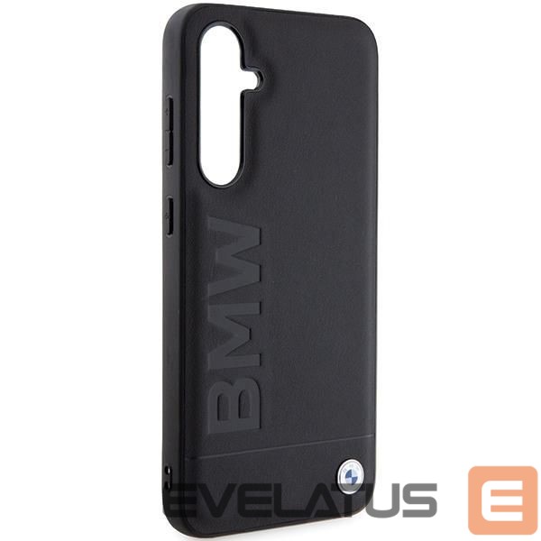 Nugarėlės dėklai BMW BMW BMHCS23FESLLBK S23 FE S711 black/black Leather Hot Stamp