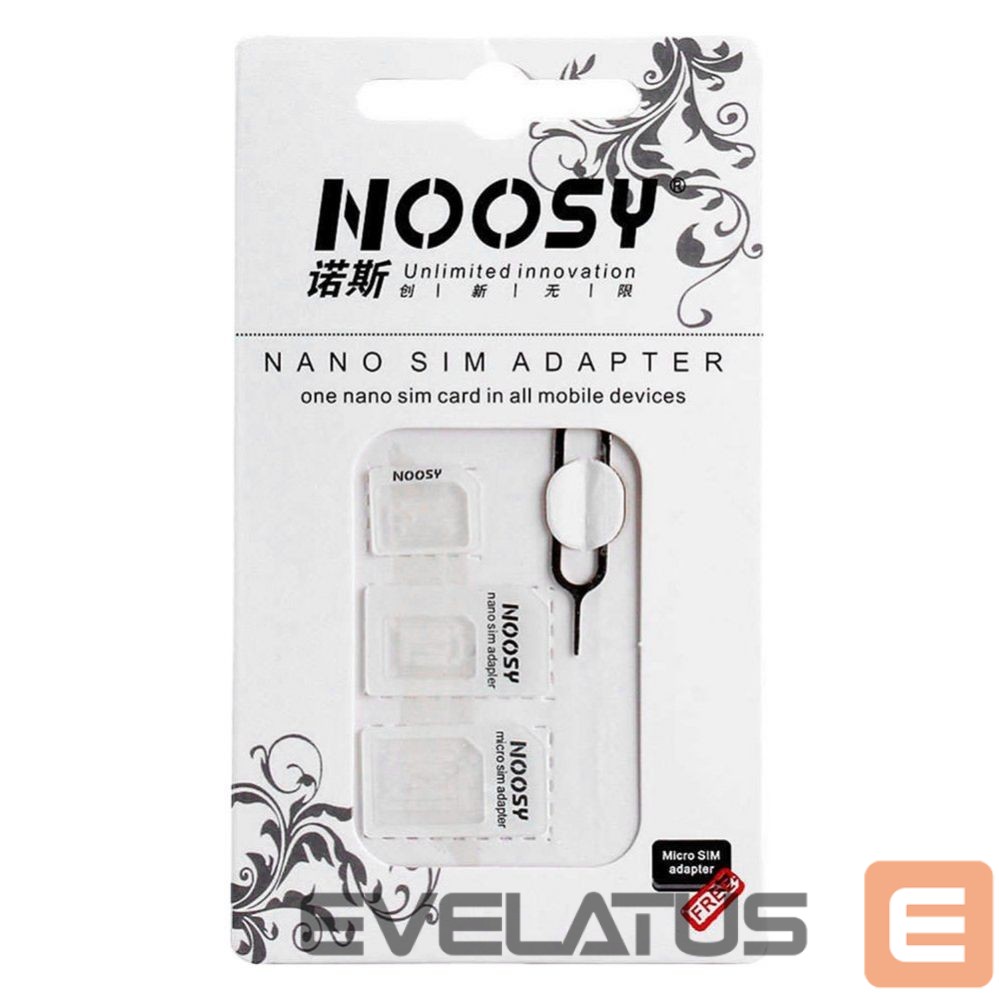 Kiti Hurtel Noosa SIM Card Adapter Set + Key - White