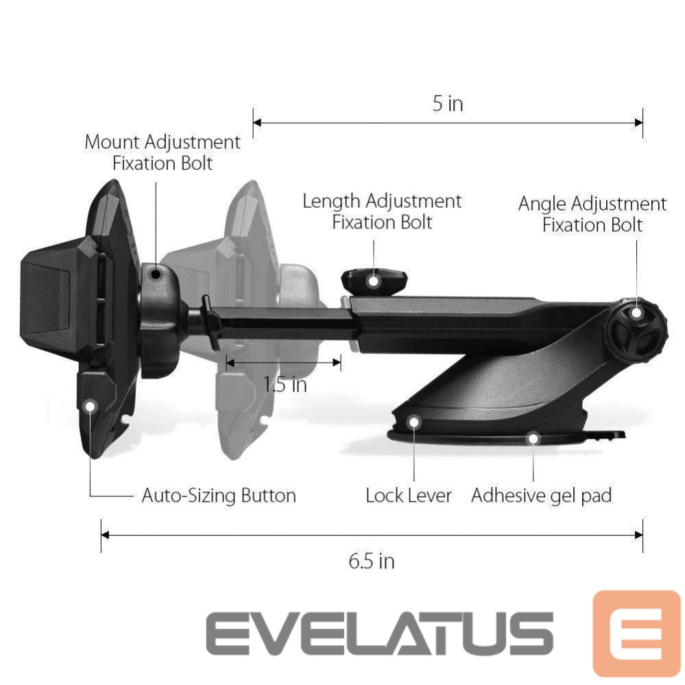 Nugarėlės dėklai Spigen Spigen TS35 Car Cockpit Phone Holder - Black