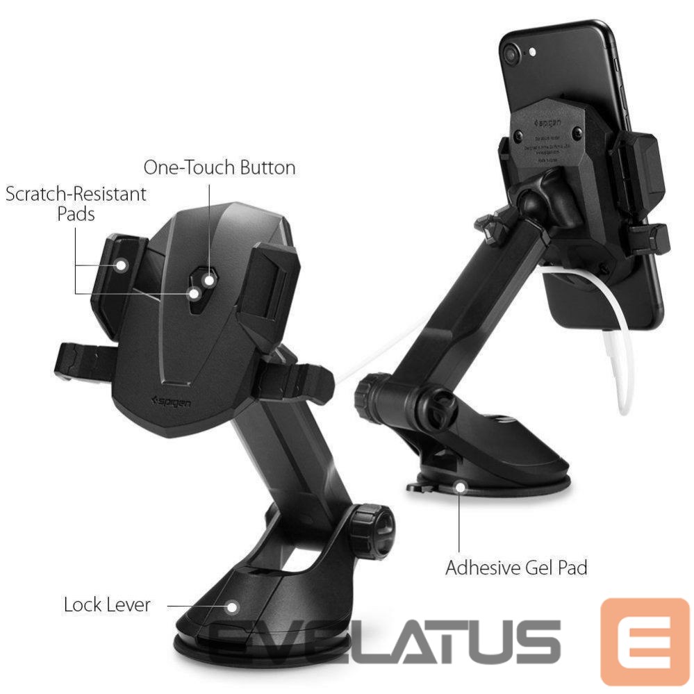 Nugarėlės dėklai Spigen Spigen TS35 Car Cockpit Phone Holder - Black