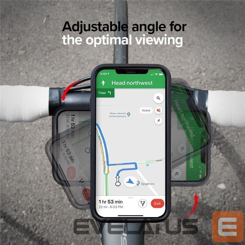 Automatinis laikiklis Spigen Spigen Gearlock MS100 Bike Handlebar Mount - Black