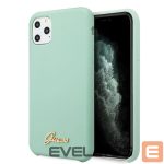 Nugarėlės dėklai Guess  Guess GUHCN65LSLMGG iPhone 11 Pro Max green/green hard case Silicone Vintage Gold Logo