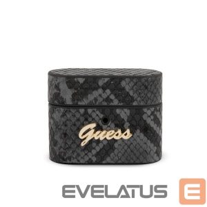 Nugarėlės dėklai Guess  Guess GUACAPPUNSSMLBK AirPods Pro cover black/black Python Collection