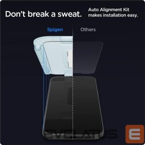 Apsauginiai stiklai Spigen  Spigen Glas.tR EZ Fit Tempered Glass for iPhone 12 / iPhone 12 Pro - 2 pcs. 