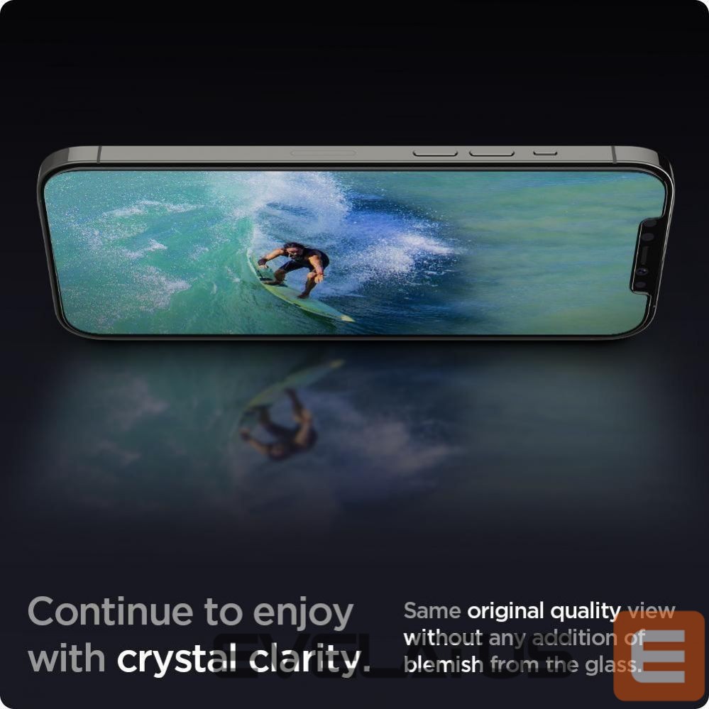 Apsauginiai stiklai Spigen Spigen Glas.tR EZ Fit Tempered Glass for iPhone 12 / iPhone 12 Pro - 2 pcs.