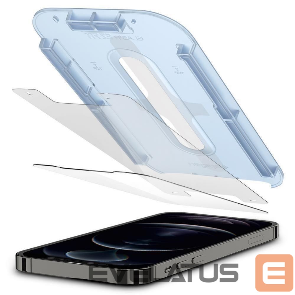 Apsauginiai stiklai Spigen Spigen Glas.tR EZ Fit Tempered Glass for iPhone 12 / iPhone 12 Pro - 2 pcs.
