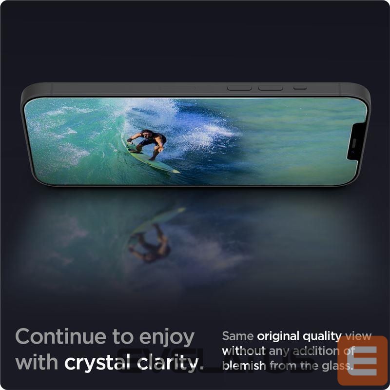 Apsauginiai stiklai Spigen Spigen Glas.tR EZ Fit Tempered Glass for iPhone 12 / iPhone 12 Pro - 2 pcs.