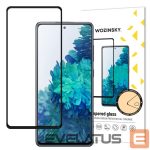 Apsauginiai stiklai Wozinsky - Wozinsky Tempered Glass Full Glue Super Tough Screen Protector Full Coveraged with Frame Case Friendly for Samsung Galaxy S20 FE black 